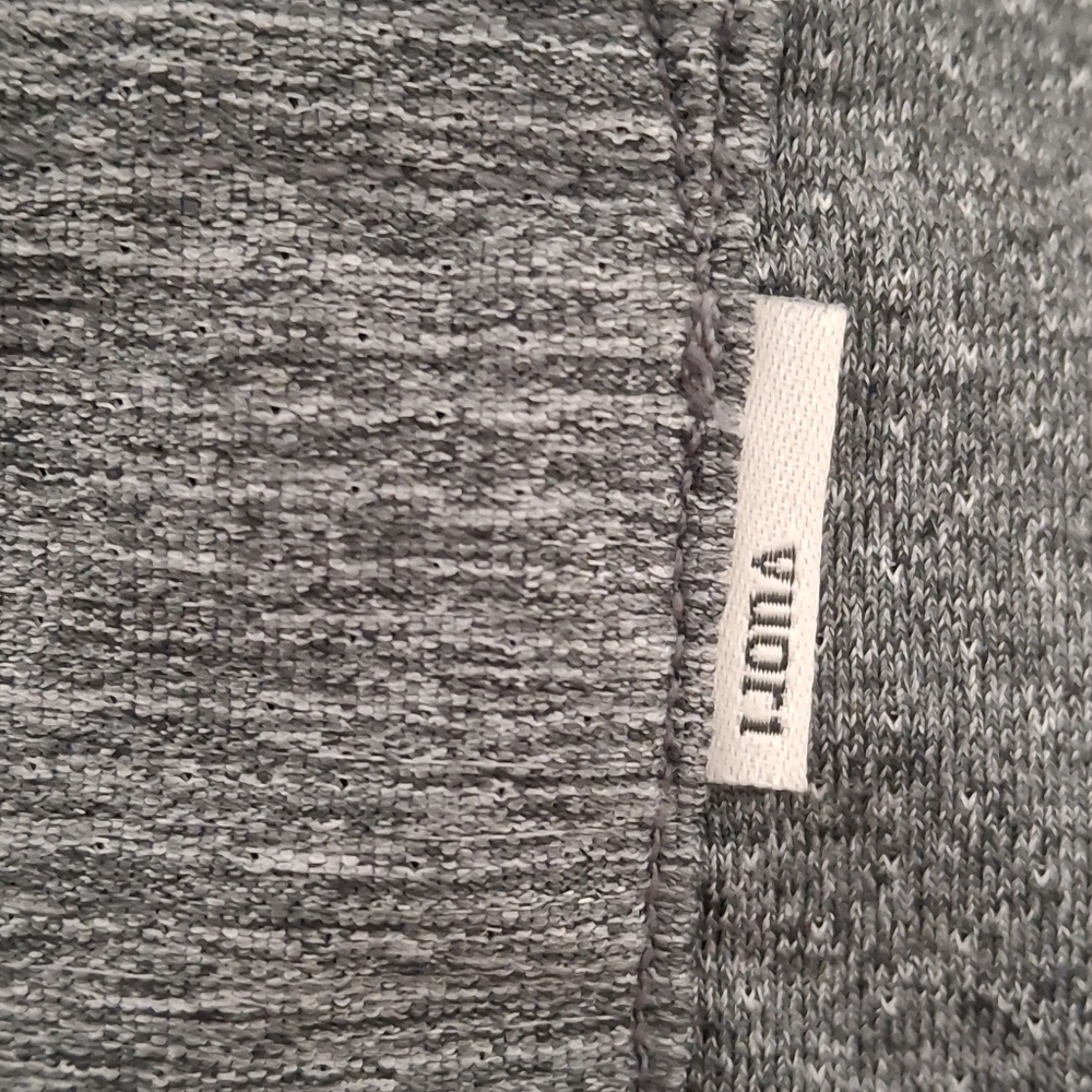 Vuori Tradewind shirt Tee Grey Pocket Crew Large Performance Charcoal Grey - Picture 7 of 7